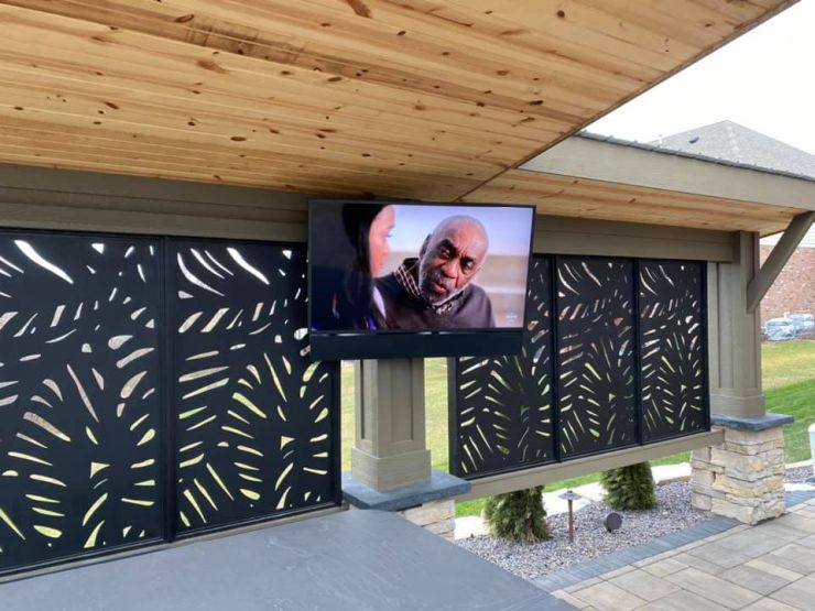 Outdoor TV installation